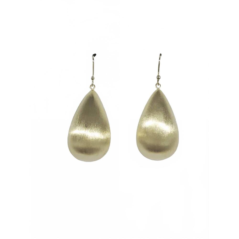 NEW SHEILA FAJL women's tranquility earrings in brushed 18k gold